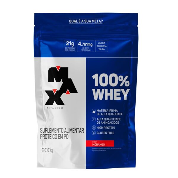 100% Whey Refil 900G - Max Titanium - Imagem 2