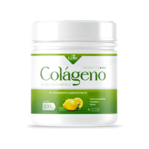 Colágeno 200g Sabor Limão Acido Hialurônico Celliv