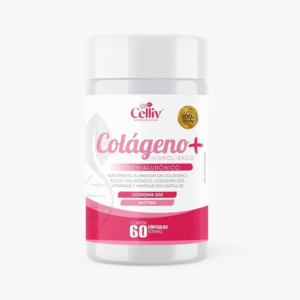 Colágeno Hidrolisado +Ac. Hialurônico Q10 Biotina vit 60 cap - Celliv