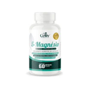 5 Magnésios 60 Caps - Celliv