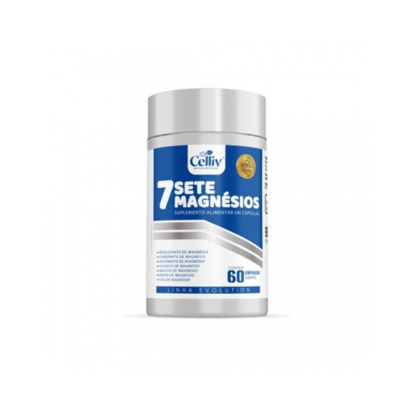 7 Sete Magnésios 60 Caps - Celliv