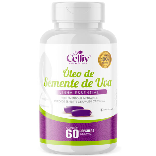 Óleo Semente de Uva 60 Caps - Celliv - Imagem 2