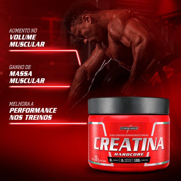 Creatina 100% Pura 150g Hardcore - Integral Medica - Imagem 3