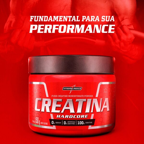 Creatina 100% Pura 150g Hardcore - Integral Medica - Imagem 4
