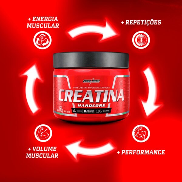 Creatina 100% Pura 150g Hardcore - Integral Medica - Imagem 5