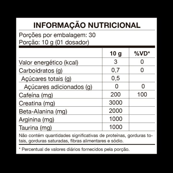 Nutrata Pré Treino 4B 300g Lemon Fresh - Nutrata - Imagem 4