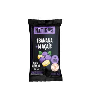 Barra de Fruta Banana e Açaí 30g - Natikos