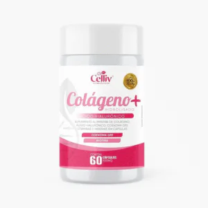 Colágeno Hidrolisado +Ac. Hialurônico Q10 Biotina vit 60 cap - Celliv