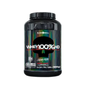 Whey 100% HD Morango 900G - Black Skull