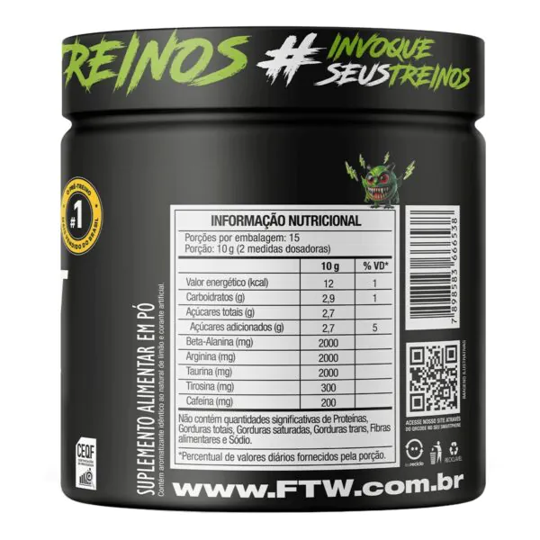 Diabo Verde #Pre-Workout 150g - FTW - Imagem 4
